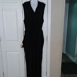 Matilda Jane Power Pose Pant Jumpsuit  Sleeveless Black Wide Leg Sz XXL EUC